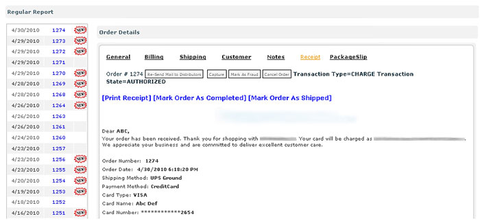 Single Pane for Order Processing