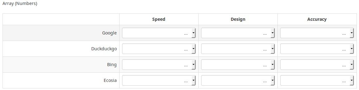 Array (Numbers)