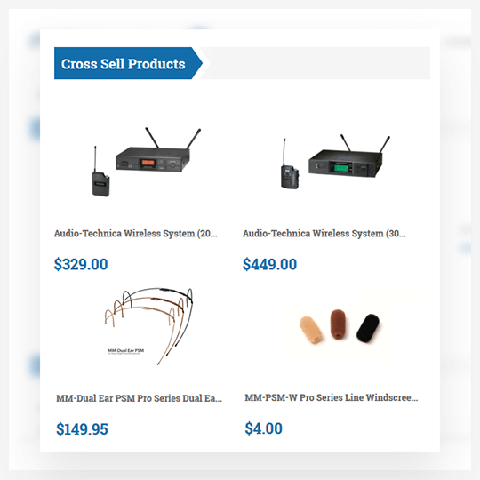 Dynamic Cross-Sell Product Implementation