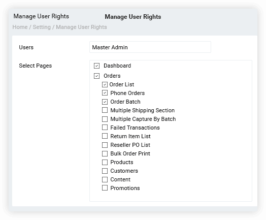 User Roles & Permission