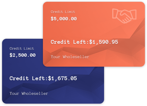 Set Credit Limits for your wholesale Clients