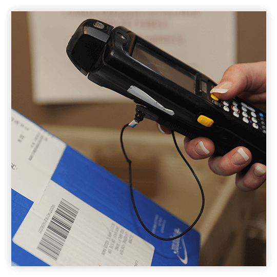 Locate orders immediately using barcode scanning