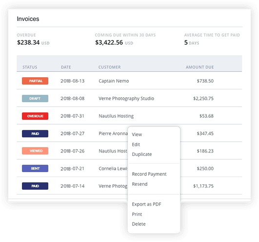 Print countless labels and invoices within a few clicks