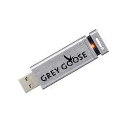 4GB Classic USB Flash Drive - Grey Goose