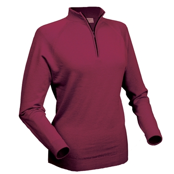 Glenbrae Women's Merino Zip Neck Sweater