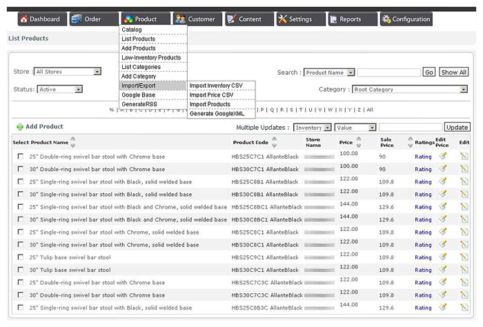 Custom Export Functionality