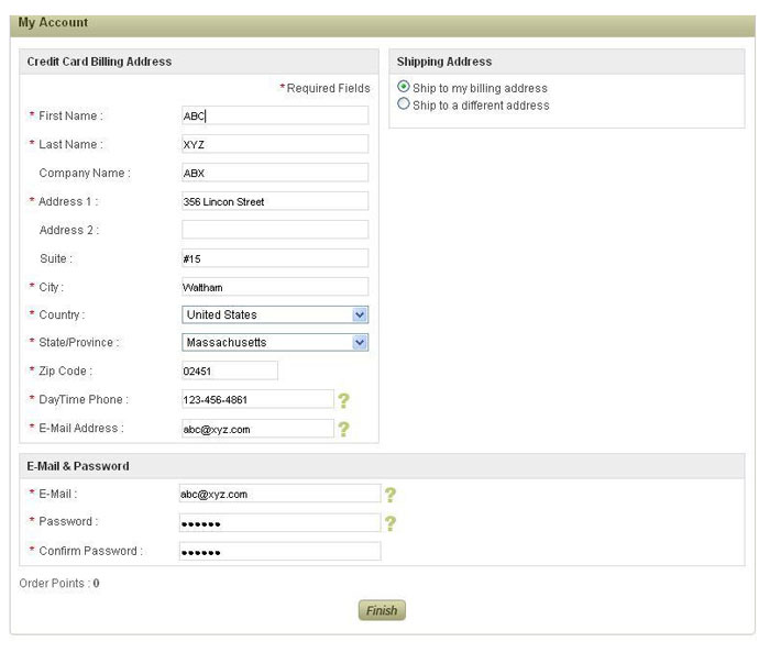 Customer Registration