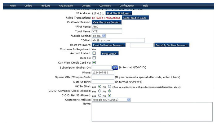 Customers can be tracked to affiliates