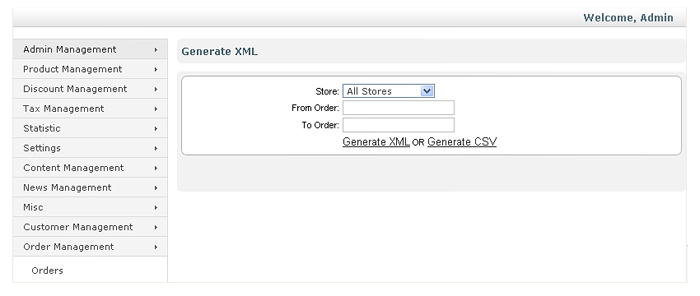 Import/Export Order Details