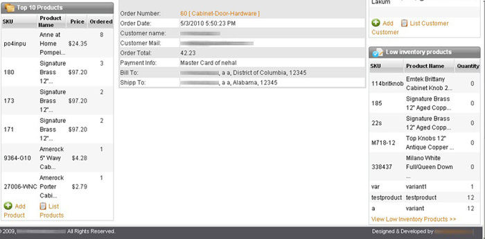 Low Inventory Products