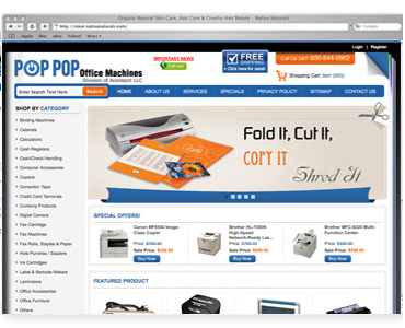 Pop Pop Office eCommerce