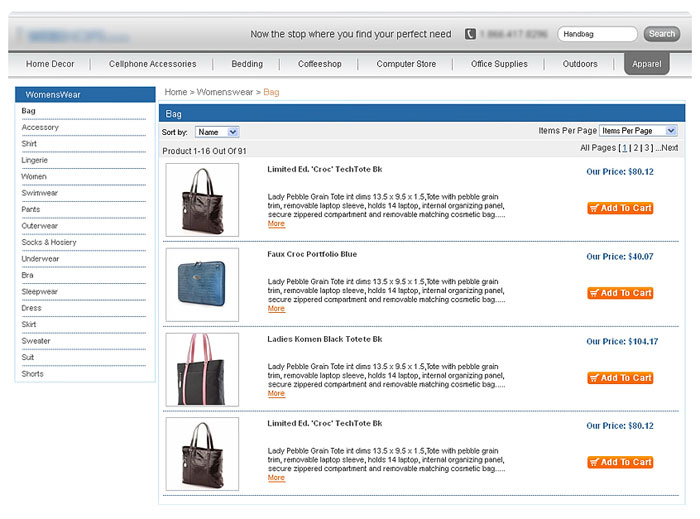 Comparison Shopping Support Features