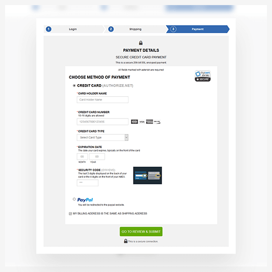 Integrate Authorize.net, Amazon Pay and PayPal Express