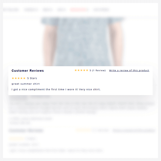 Product Review with Rich Snippets