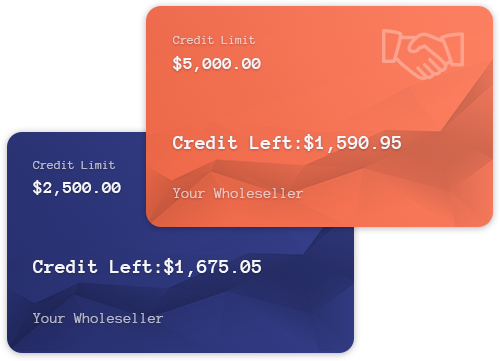 Set Credit Limits for your wholesale Clients