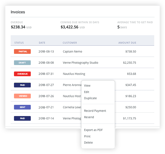 Print countless labels and invoices within a few clicks