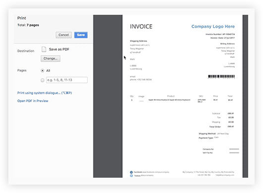 Fix various documents to auto-print on specific printers